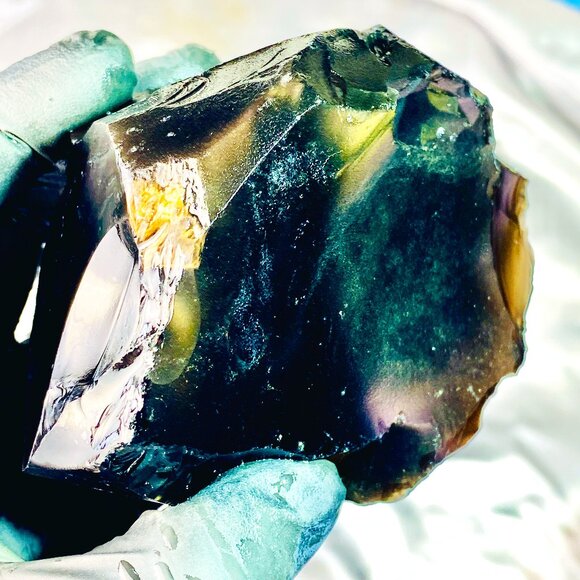 Other - Rainbow Obsidian Rough Raw Lapidary Glass Butte Oregon Rare Purple Green 1+ lbs